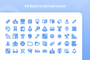 50 Back to School - Lineal Color, an Outline Icon by Kmg Design (Thumbnail 2 of 2)