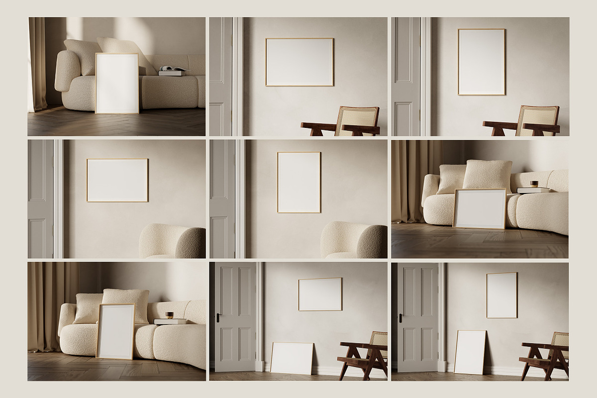 Artwork Frame Mockup Bundle, a Household Mockup by Moyo Studio (Photo 14 of 15)