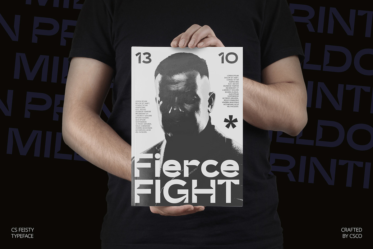CS Feisty – Inktrap Font, a Sans Serif Font by Craft Supply Co. (Photo 6 of 8)