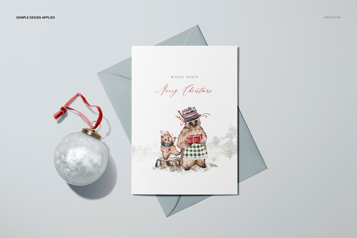 5x7 Greeting Cards Mockup Set, a Merchandise Mockup by creatsy5 (Photo 13 of 16)