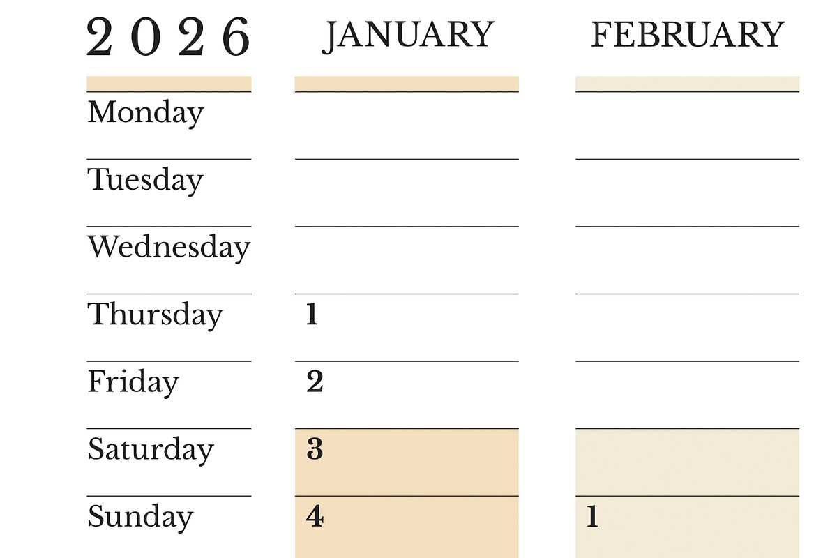 2026 Yearly Planner Monday Start L preview 4
