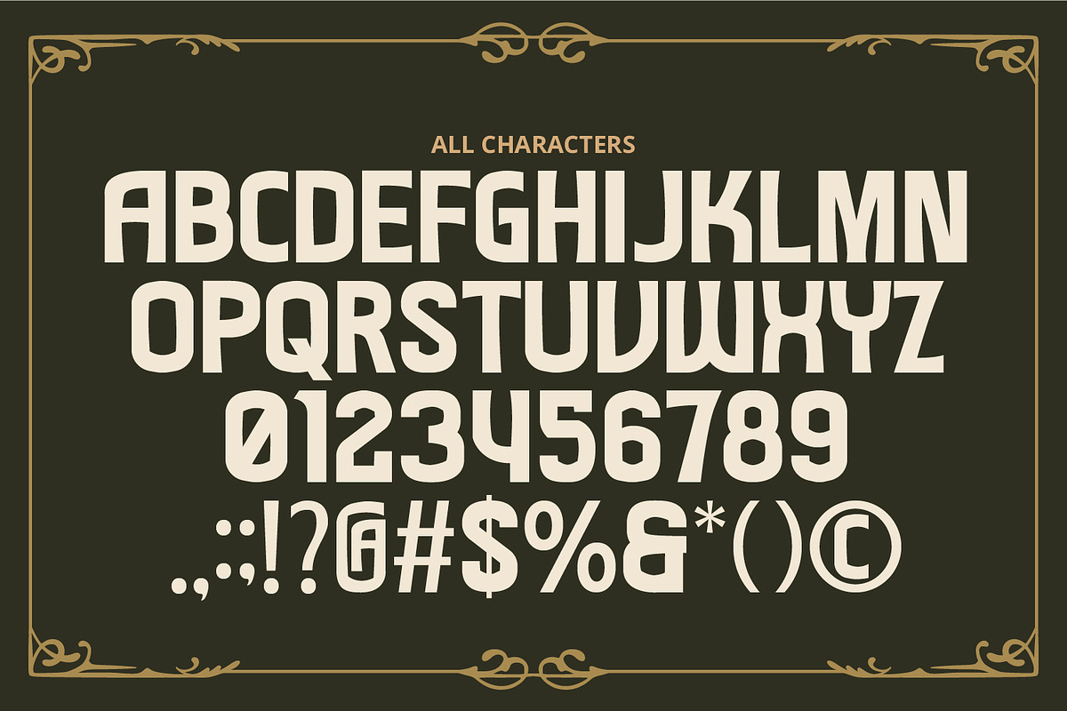Lostgala, a Symbol Font by Vintage Division (Photo 12 of 15)