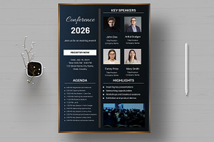 Conference Flyers Templates, a Flyer Template by MightyDesign