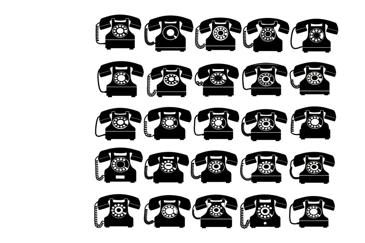 A classic vintage phone silhouette, an Illustration by Amazin_art (Photo 17 of 25)