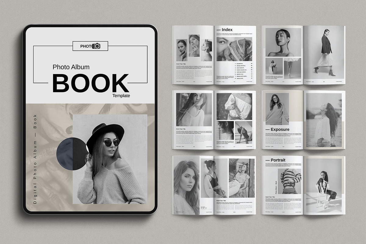 Digital Photo Album Book Template, a Brochure Template by E-Type (Photo 1 of 10)