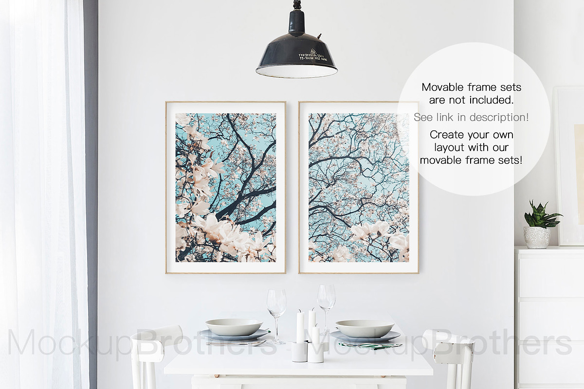 Dining room mockup mock up 23, a Print Template by MockUpBrothers (Photo 3 of 5)