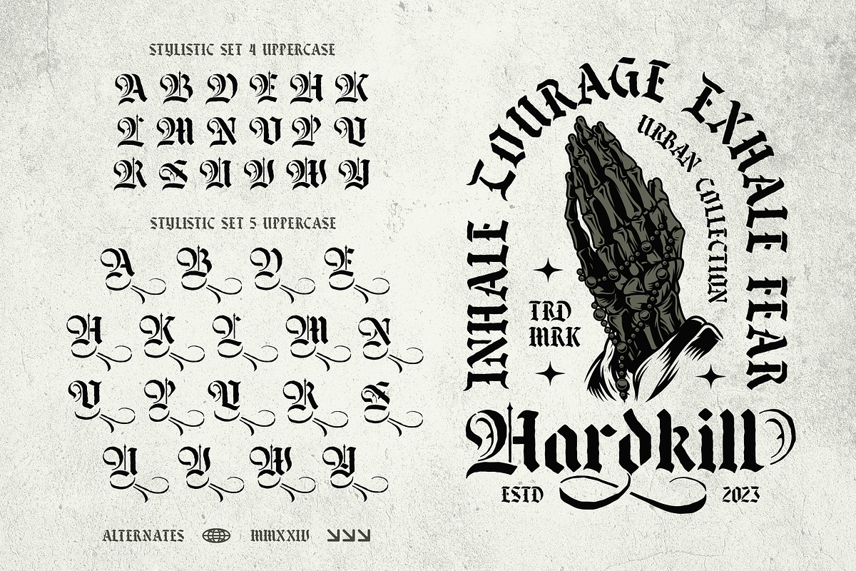 Black male Typeface, a Blackletter Font by alit design (Photo 9 of 17)