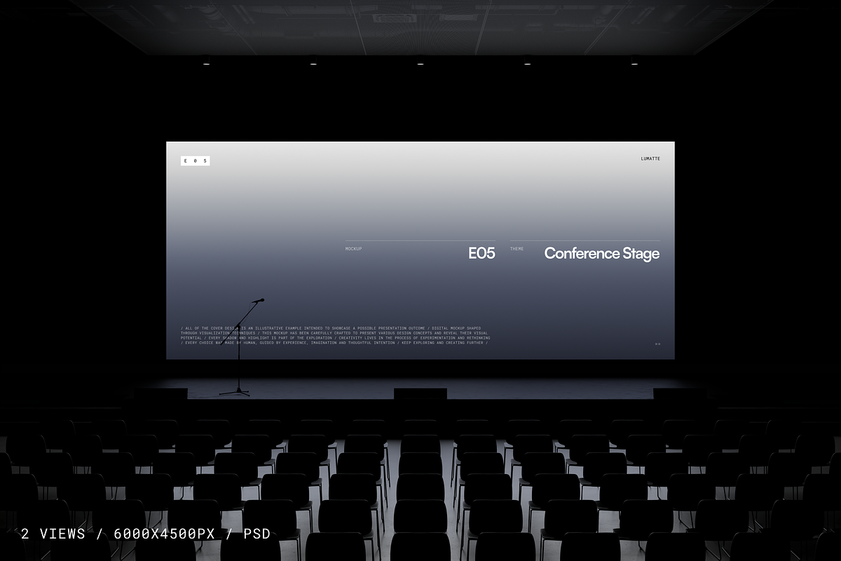Conference Stage Mockup E05, an Advertising Mockup by Lumatte (Photo 1 of 9)