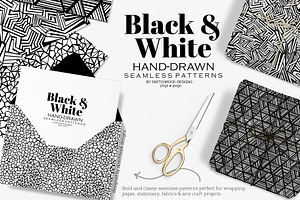 Black & White Hand-drawn Patterns