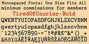 TiredOfCourier, a Font by Ingrimayne Type (Thumbnail 9 of 11)