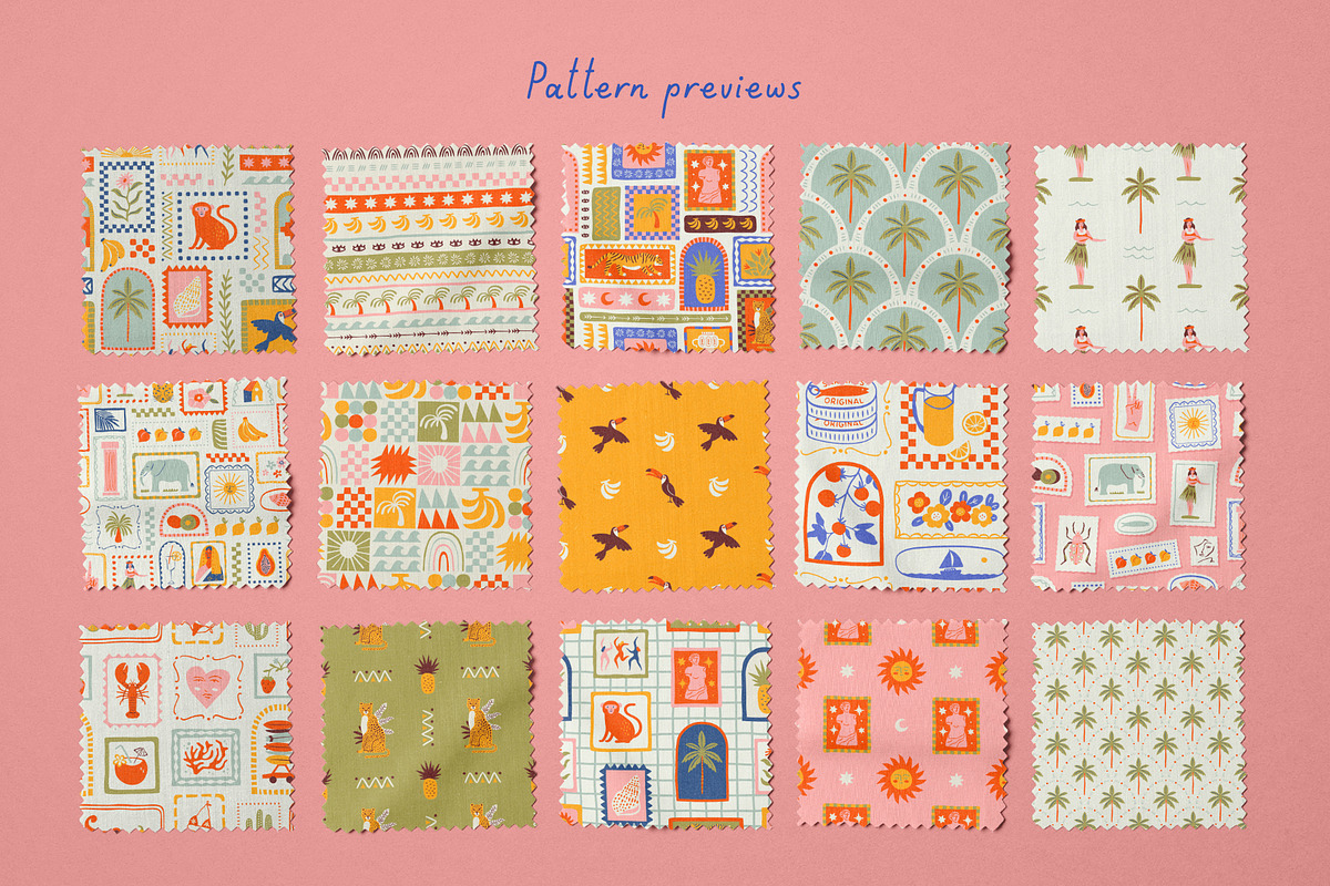 Tropical Treasure: Patterns & more, a Pattern Graphic by Dedraw Studio (Photo 3 of 21)