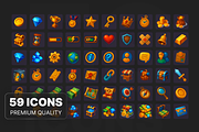 2D Illustration Game Icon Set, a Solid Icon by CodeOrbit-Designs (Thumbnail 3 of 3)