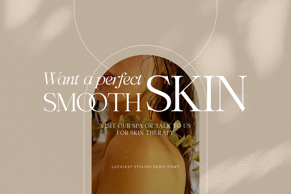 Luckiest | Stylish Serif Font, a Serif Font by Krismagraph (Photo 5 of 16)