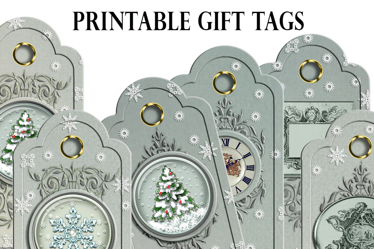 Christmas printable gift tags snow, a Card Template by Area (Photo 2 of 2)