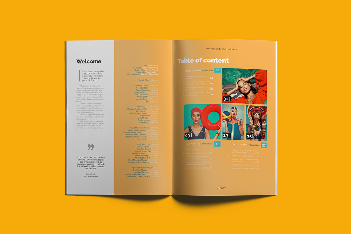 The Best Fashion Magazine Layout, a Magazine Template by Swayang (Photo 18 of 18)
