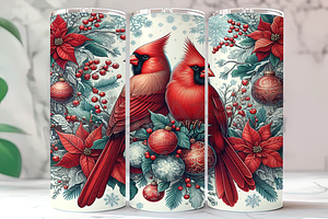 Red Cardinal Christmas Tumbler PNG, an Arts & Entertainment Photo by LamanAzalea