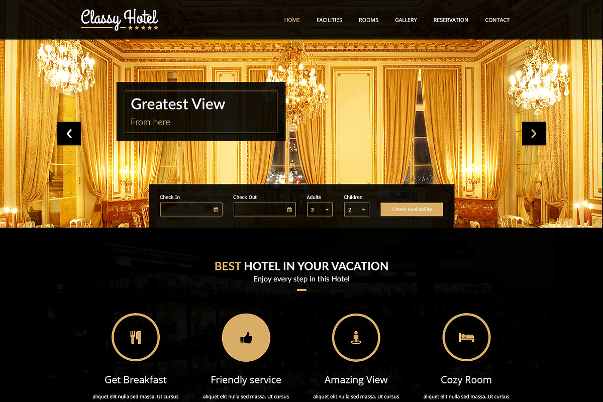 Classy - Booking Hotel Luxury PSD, a Websites & App Template by uzistudio (Photo 3 of 5)