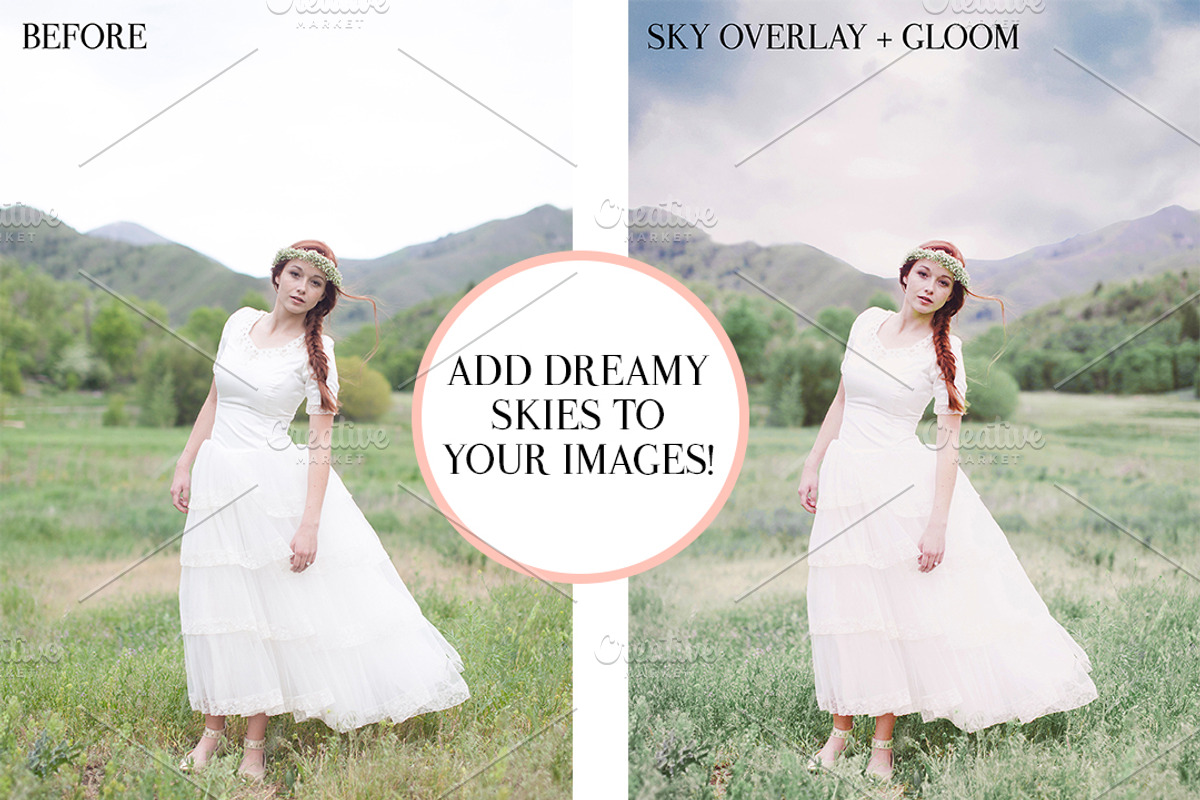 Sky Photoshop Overlays-PS + PSE preview 6