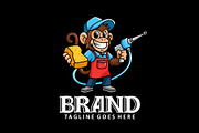 Monkey Detailing, a Branding & Logo Template by herulogo (Thumbnail 1 of 4)