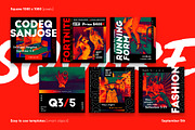 Cyberpunk Social Media Pack +Stories, a Social Media Template by September 5th (Thumbnail 7 of 14)