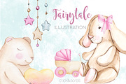 Watercolor NEW Honey Baby Girl, an Animal Illustration by S_ARTLOVE (Thumbnail 4 of 8)