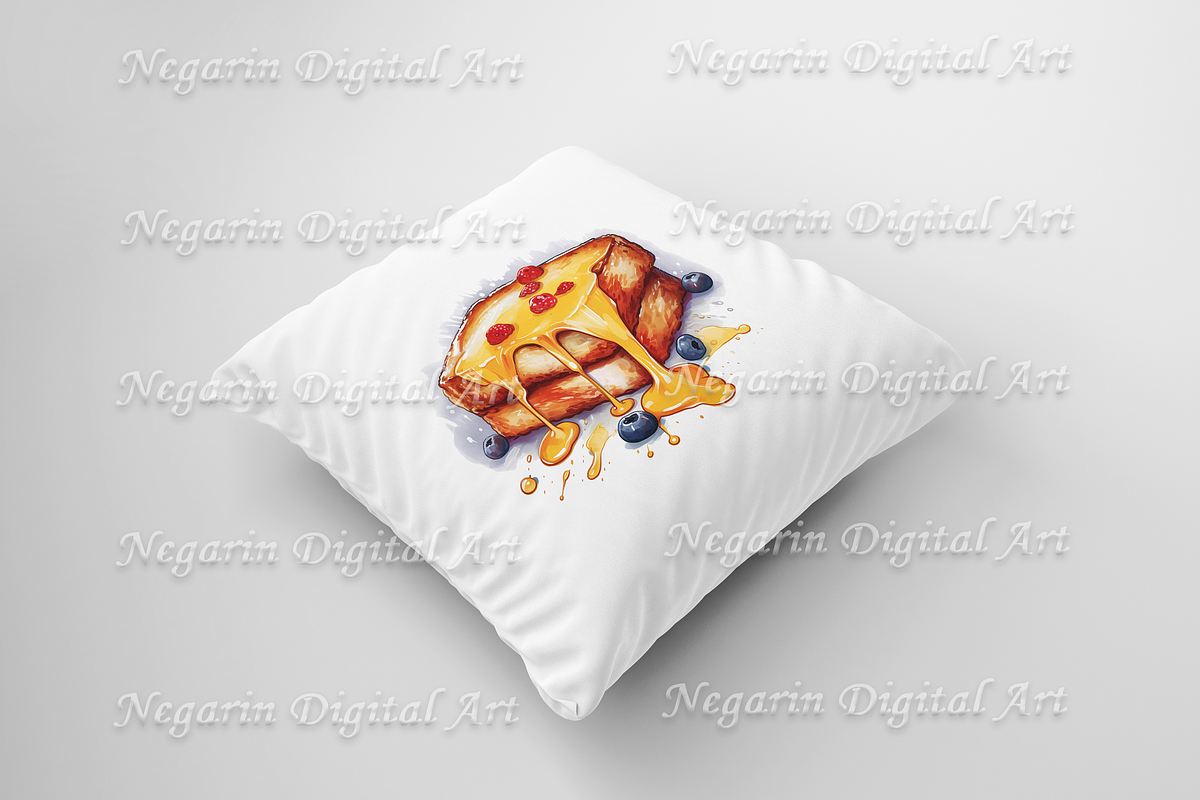 Watercolor French Food Clipart, an Object Graphic by Negarin Digital Art (Photo 5 of 8)