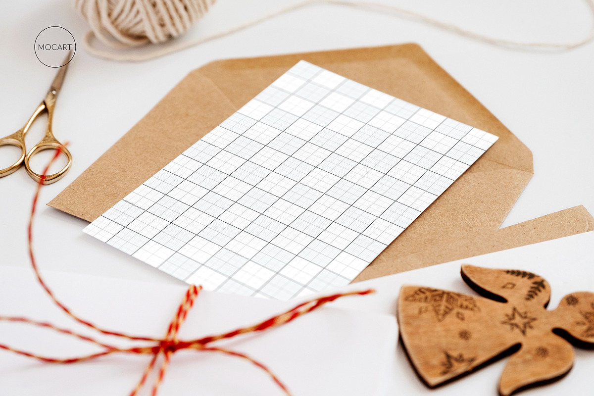 Christmas postcard mockup set 1 v2, a Print Template by Mocart (Photo 13 of 14)