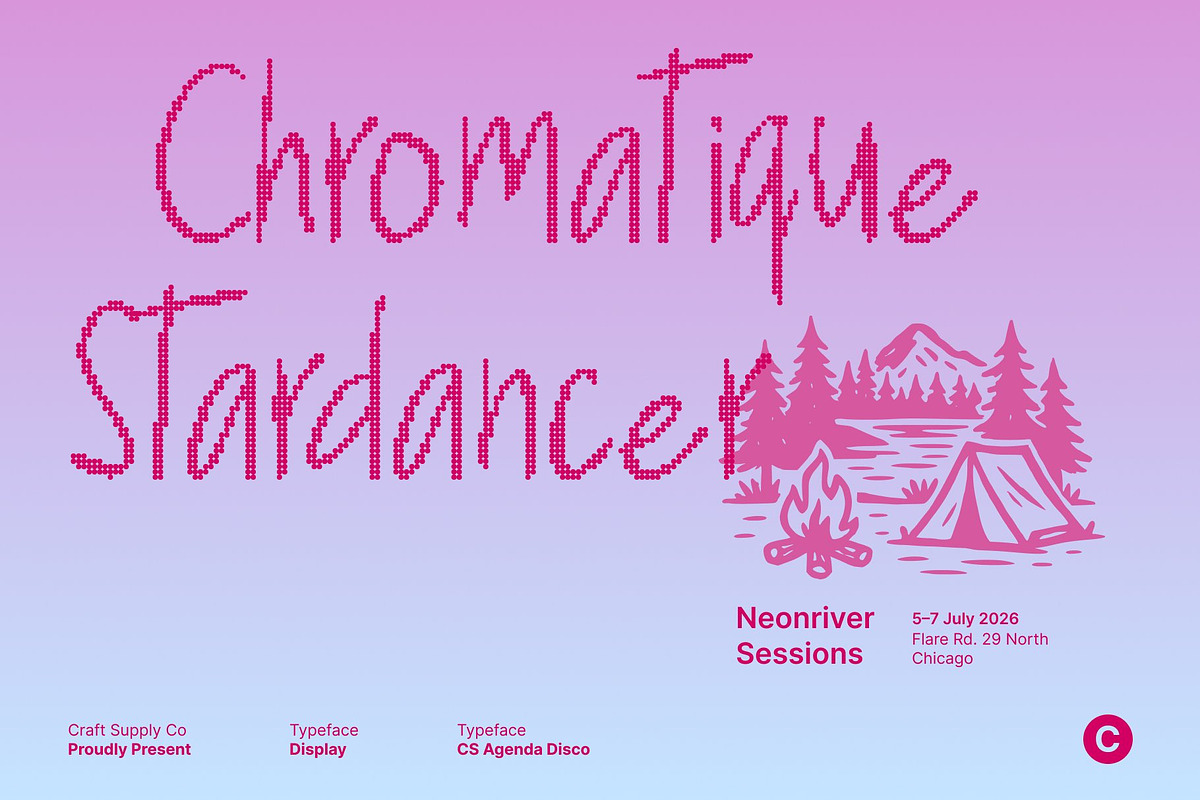 CS Agenda Disco, a Handwritten Font by Craft Supply Co. (Photo 5 of 8)