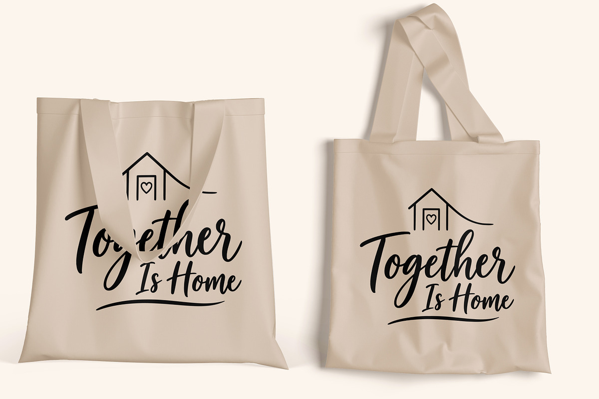 Together Is Home House Line Art, an Object Illustration by Ghagra (Photo 5 of 6)