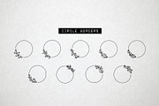 60 Flower Logo Borders, Floral Icons, an Outline Icon by Hatch Design Workshop (Thumbnail 4 of 11)