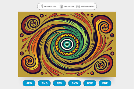 Chaotic swirl and spiral drawing the