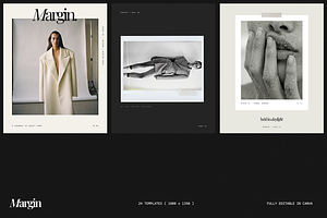 MARGIN 24 Editorial Canva Templates, a Social Media Template by The Muza