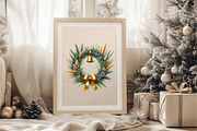 Grass Wreath Christmas Sublimation, an Illustration by CreationArt (Thumbnail 3 of 6)