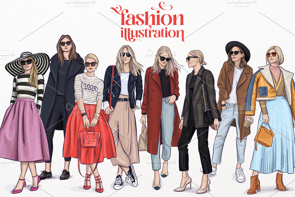 Fashion VECTOR illustrations, a Person Illustration by Natalka Dmitrova art (Photo 1 of 12)