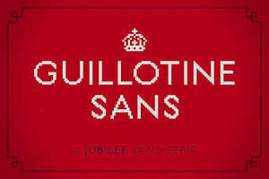 Guillotine Sans Pixel Font (4 fonts)