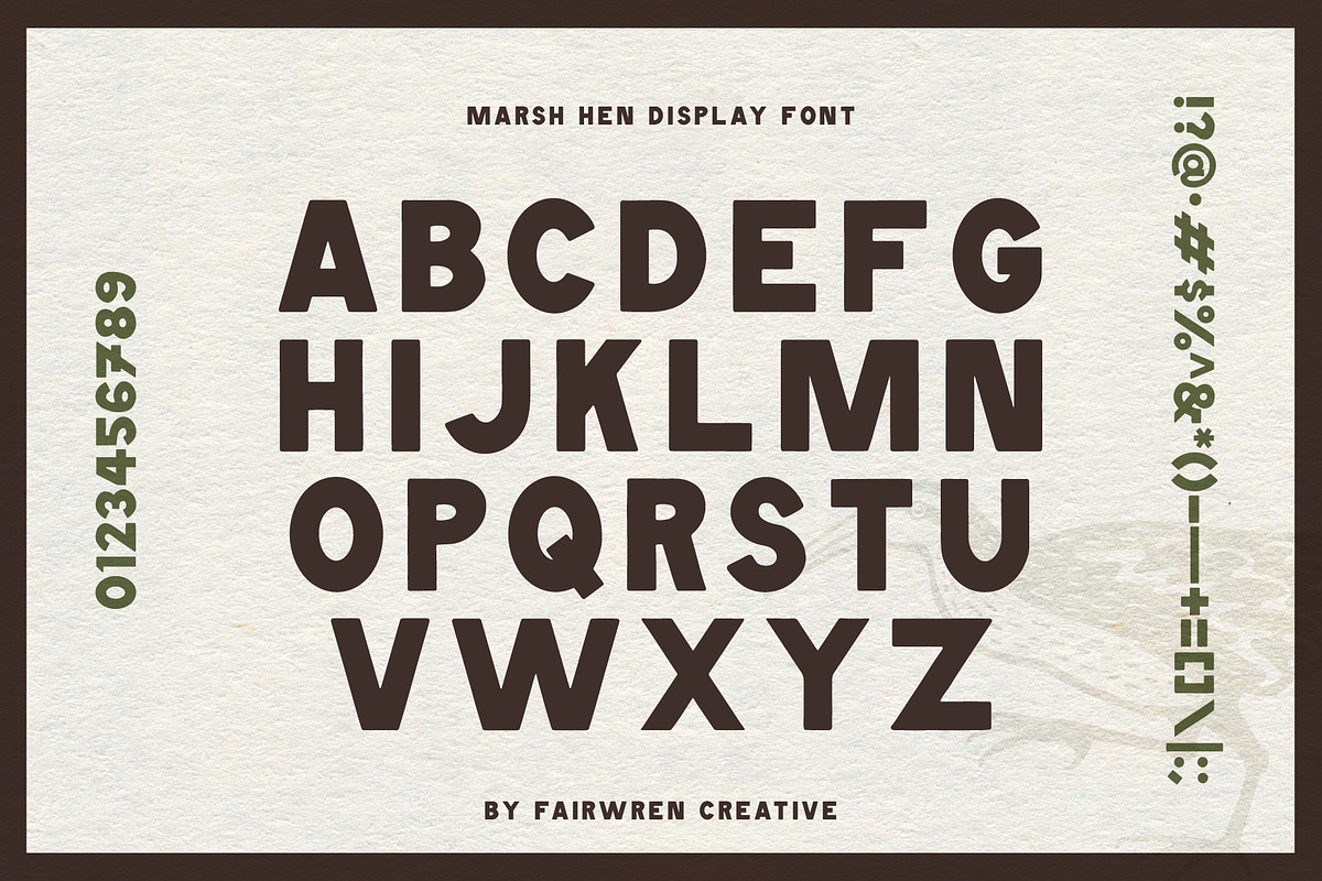 Marsh Hen Fonts, a Sans Serif Font by Fairwren Creative (Photo 2 of 7)