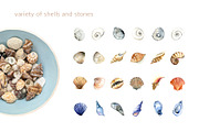 By The Sea – Watercolor Collection, an Illustration by SophieLittleEye (Thumbnail 2 of 12)