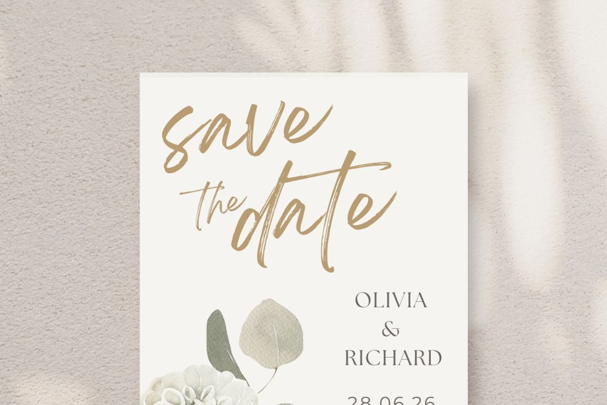Editable Wedding Invitation, an Invitation Template by elfy creative (Photo 5 of 7)