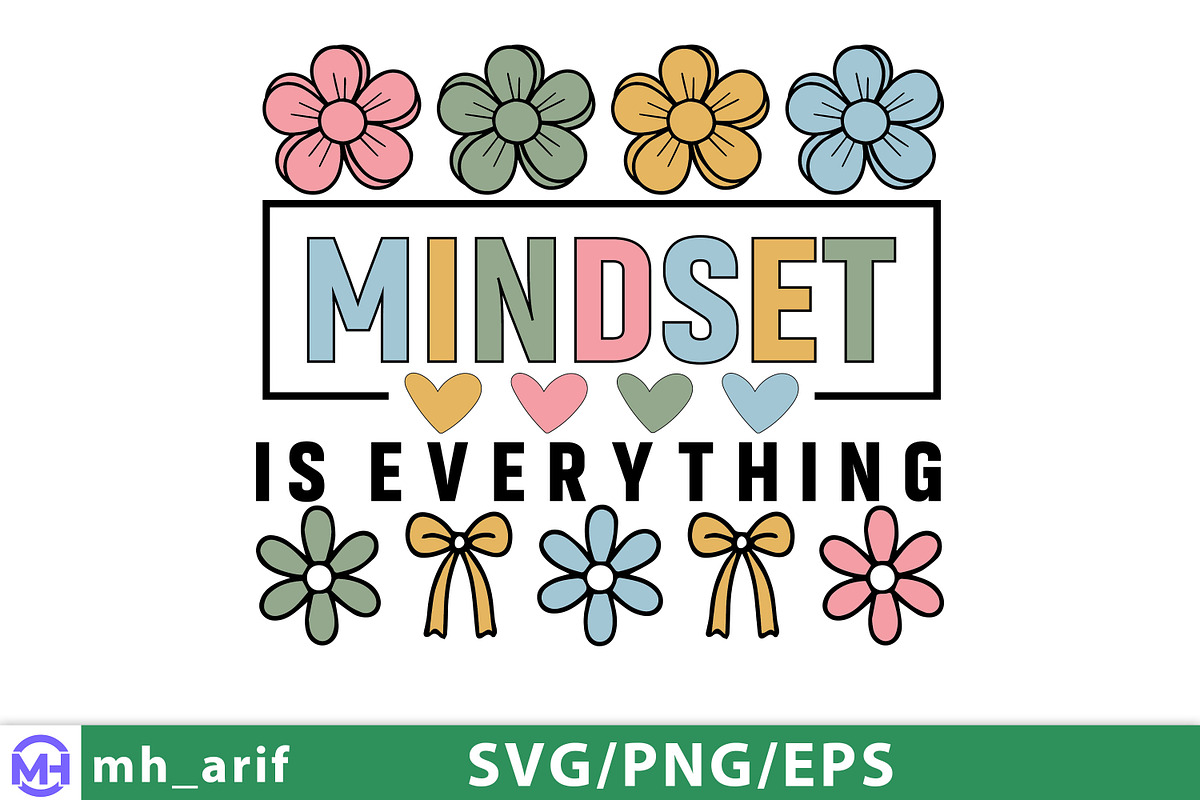 Mindset is Everything Inspirational, a Graphic by mh_arif (Photo 1 of 3)