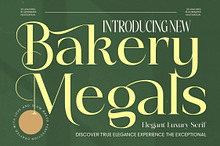 Bakery Megals Elegant Luxury Serif