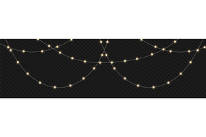 Festive Christmas light. Realistic, an Illustration by Frogella