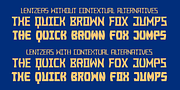 Lentzers, a Sans Serif Font by Ingrimayne Type (Thumbnail 5 of 6)