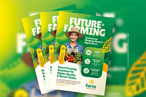 Organic Farming Flyer Template