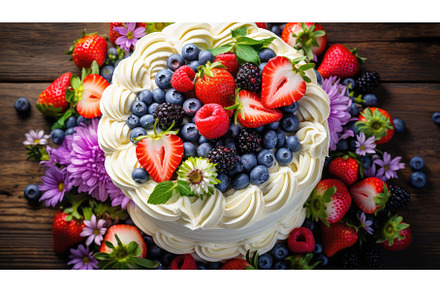 frosting buttercream cake food ai, a Background Photo by pikepicture