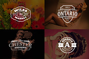 10 Retro Signs or Badges v.2 + Bonus, an Object Graphic by Cruzine (Thumbnail 4 of 5)