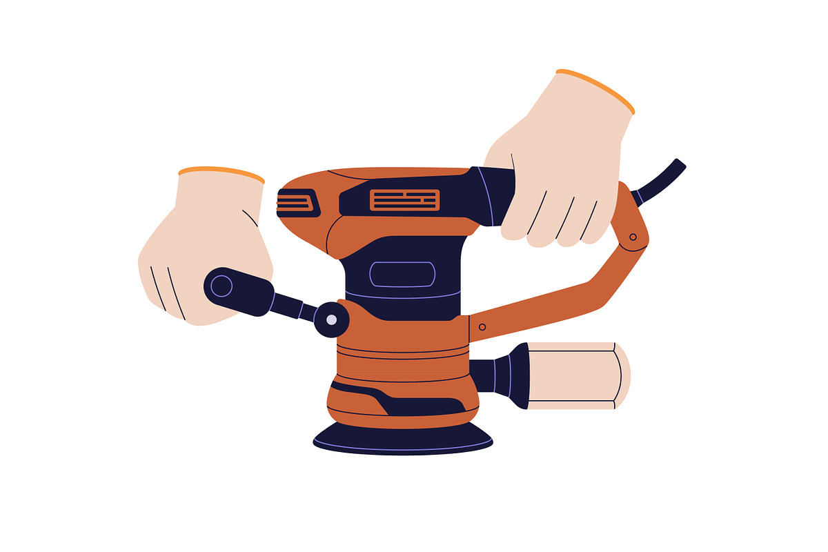 Repair, building tools in hands set, a Work Illustration by Good Studio (Photo 8 of 9)
