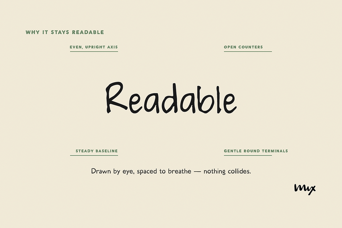 Mix Penny Press - Neat Handwriting, a Handwritten Font by Mix Fonts (Photo 7 of 10)