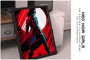 Neo Noir Girls, a Person Illustration by Digital Art Creations (Thumbnail 4 of 8)