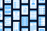 Soil Mobile Flowcharts, a Wireframe Template by Singlayn (Thumbnail 3 of 7)