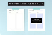 To-Do Lists — Fillable & Printable, a Templates & Theme by Kristy Black Creative (Thumbnail 2 of 2)